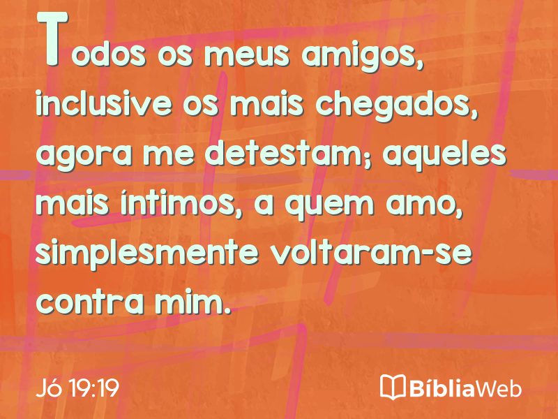 Jó 19:19 em imagem para compartilhar