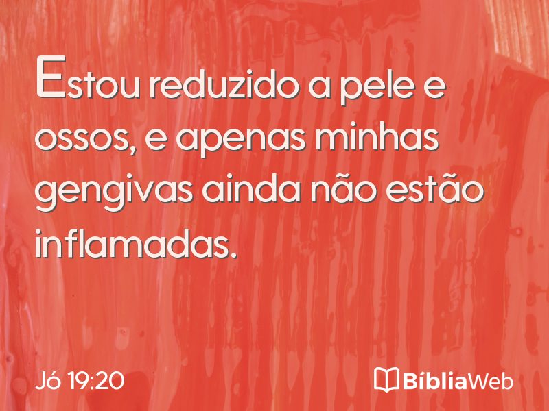 Jó 19:20 em imagem para compartilhar