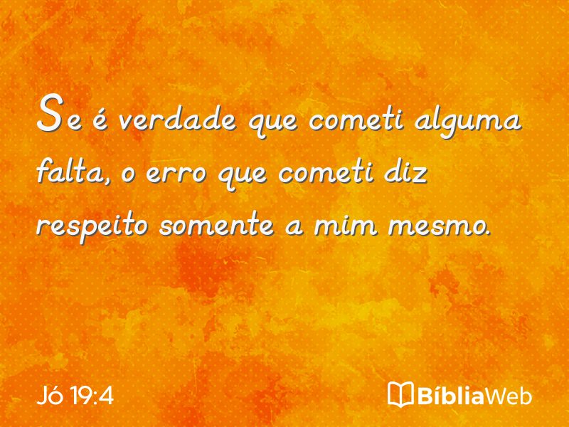 Jó 19:4 em imagem para compartilhar