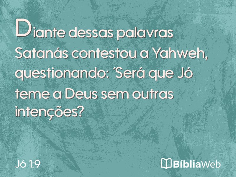 Jó 1:9 em imagem para compartilhar