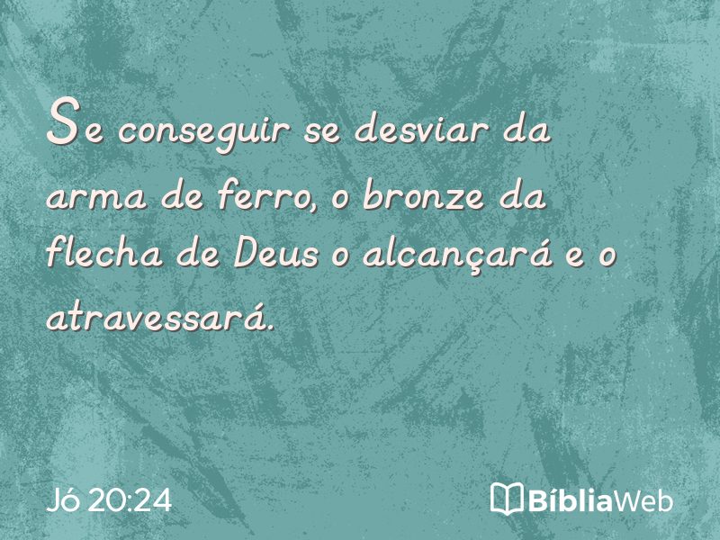 Jó 20:24 em imagem para compartilhar