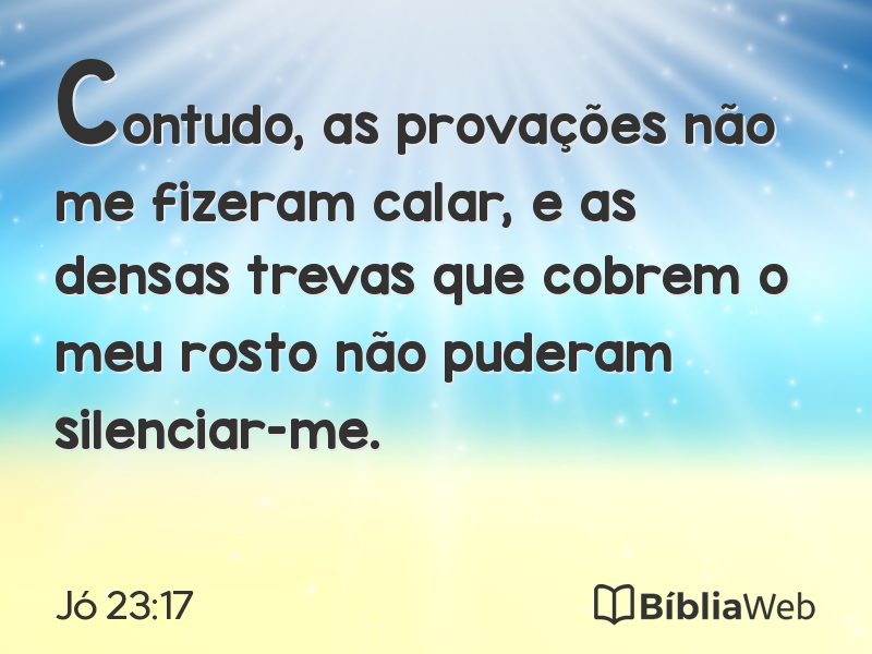 Jó 23:17 em imagem para compartilhar