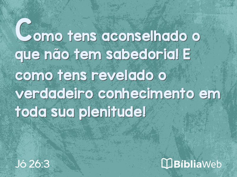 Jó 26:3 em imagem para compartilhar