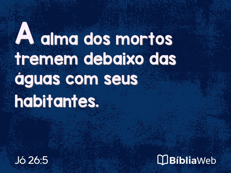 Jó 26:5 em imagem para compartilhar