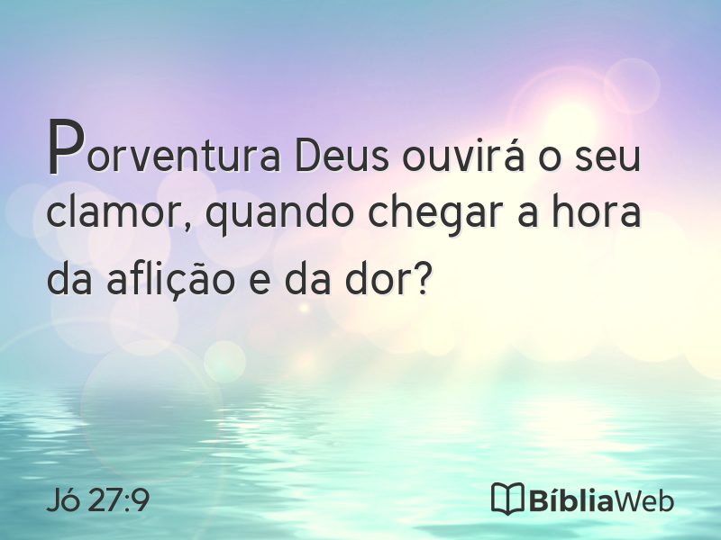 Jó 27:9 em imagem para compartilhar