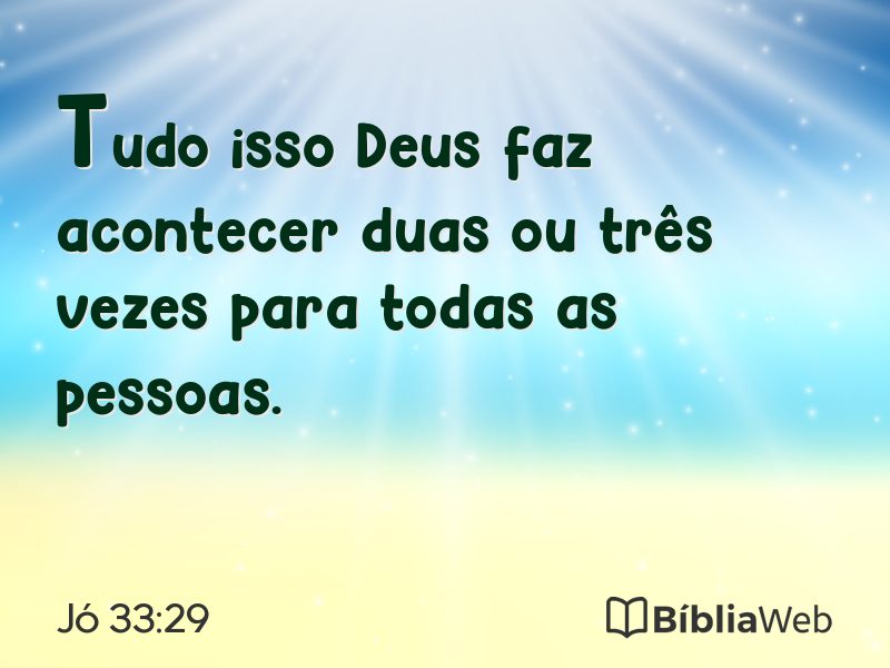 Jó 33:29 em imagem para compartilhar