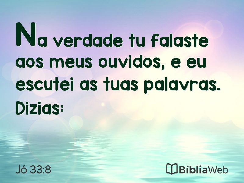 Jó 33:8 em imagem para compartilhar