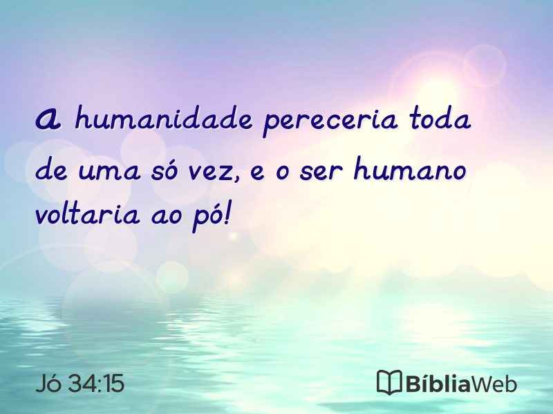 Jó 34:15 em imagem para compartilhar