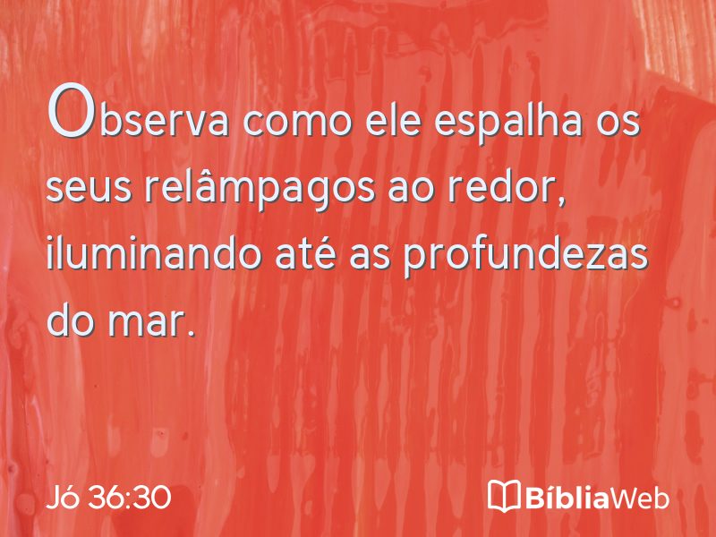 Jó 36:30 em imagem para compartilhar