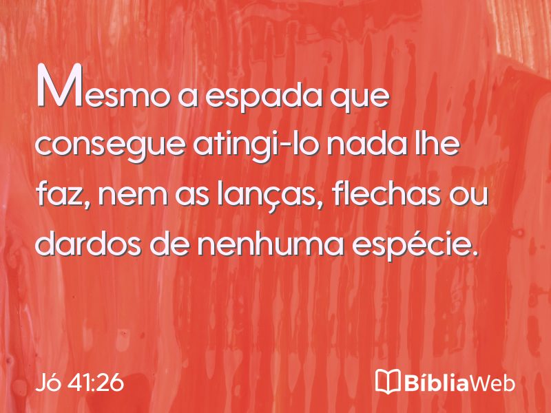 Jó 41:26 em imagem para compartilhar