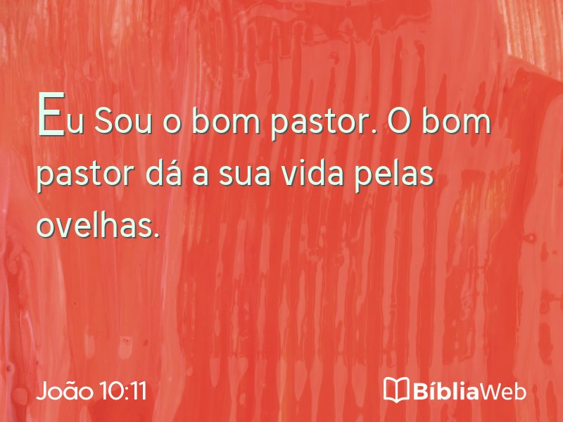 João 10:11 em imagem para compartilhar