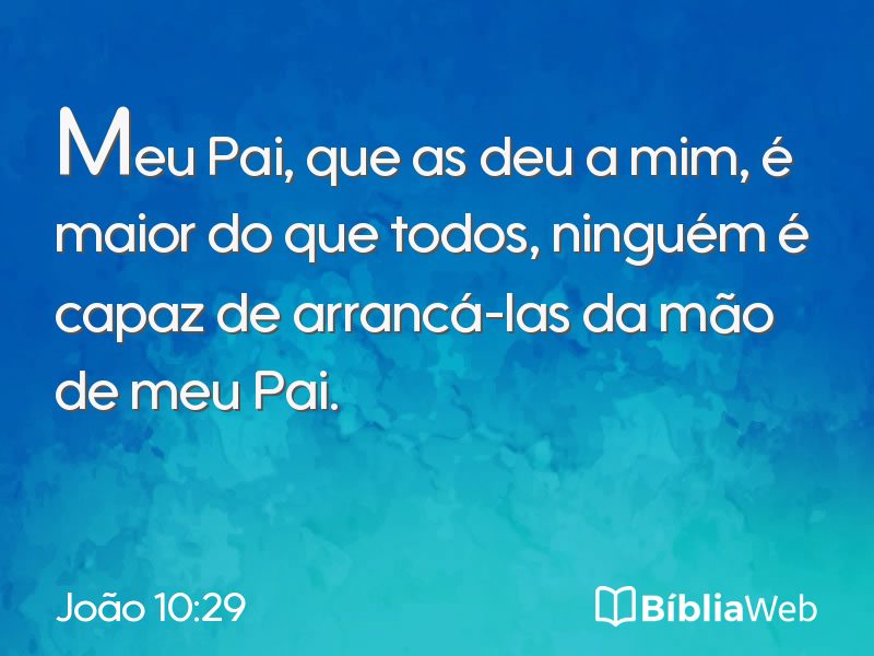 João 10:29 em imagem para compartilhar