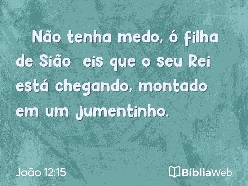 João 12:15 em imagem para compartilhar