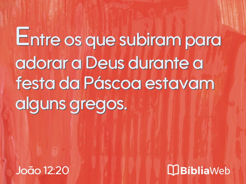 João 12:20 em imagem para compartilhar