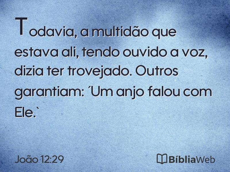 João 12:29 em imagem para compartilhar