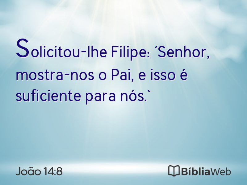 João 14:8 em imagem para compartilhar