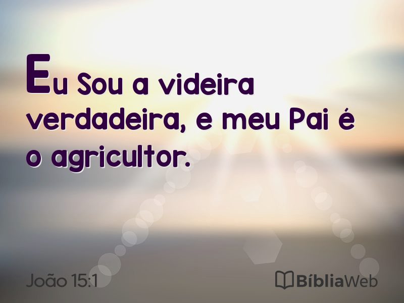 João 15:1 em imagem para compartilhar