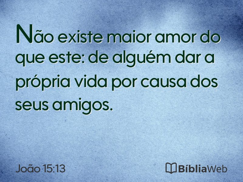 João 15:13 em imagem para compartilhar