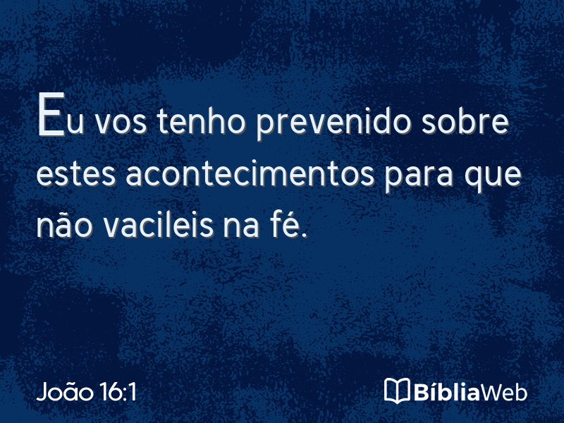 João 16:1 em imagem para compartilhar
