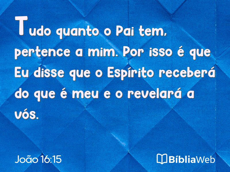 João 16:15 em imagem para compartilhar