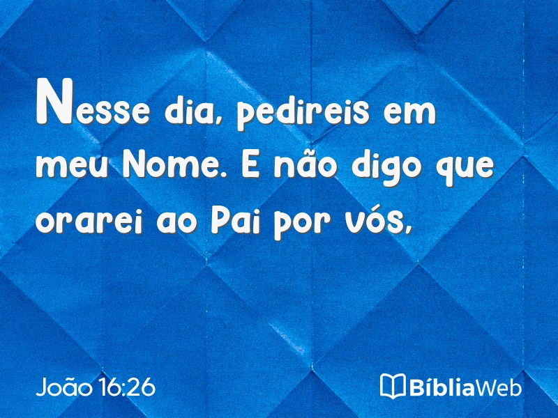 João 16:26 em imagem para compartilhar