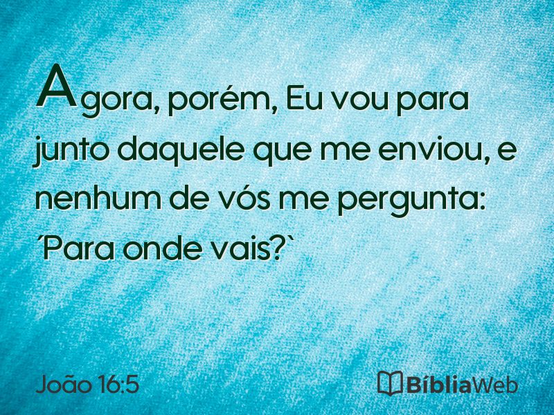 João 16:5 em imagem para compartilhar