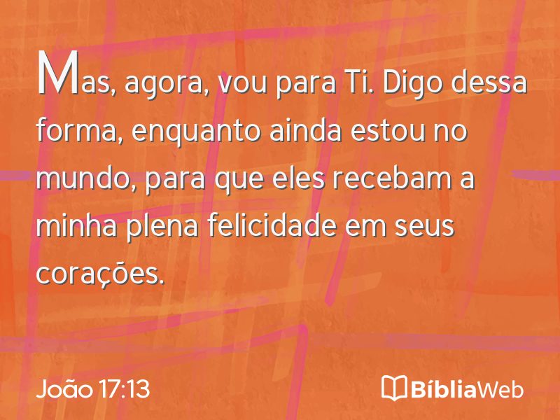 João 17:13 em imagem para compartilhar