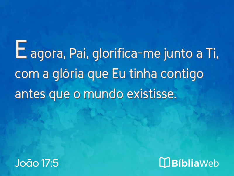 João 17:5 em imagem para compartilhar