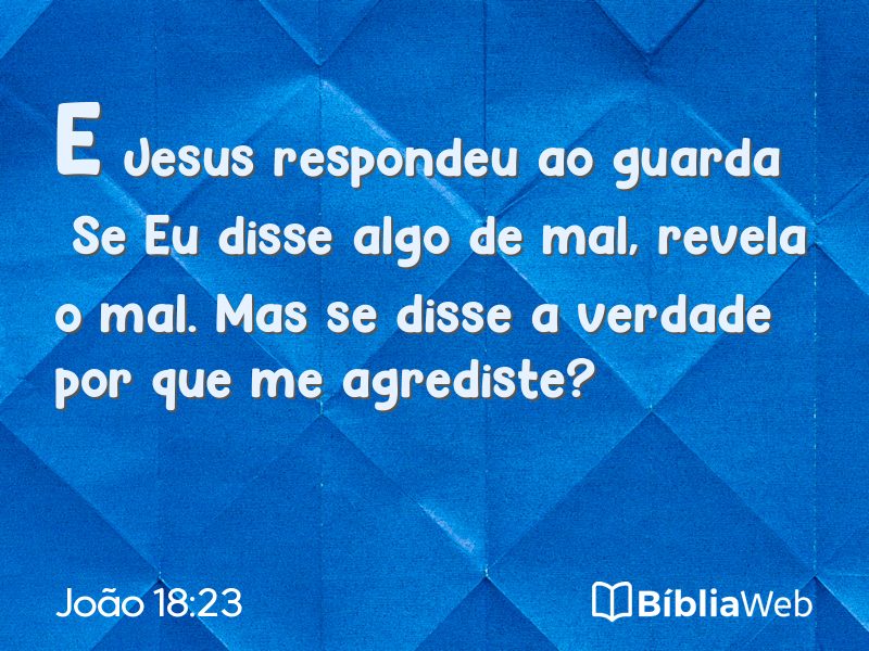 João 18:23 em imagem para compartilhar