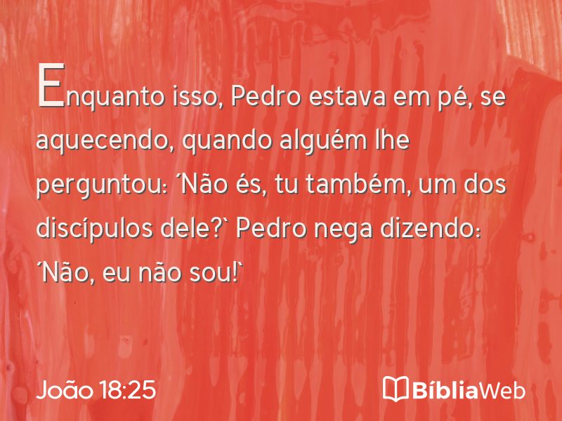 João 18:25 em imagem para compartilhar