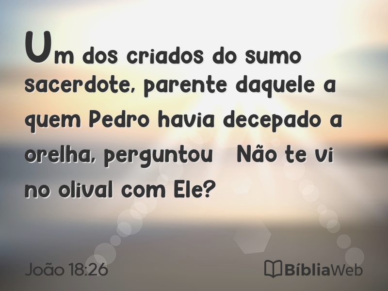 João 18:26 em imagem para compartilhar