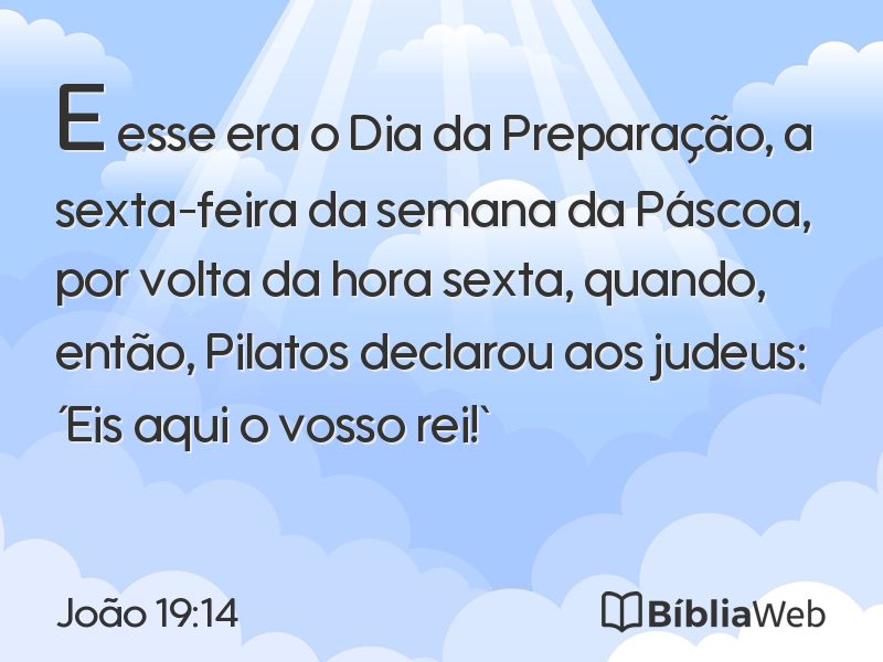 João 19:14 em imagem para compartilhar