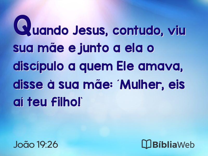 João 19:26 em imagem para compartilhar