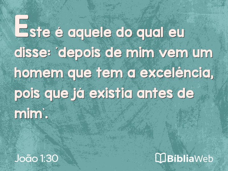João 1:30 em imagem para compartilhar