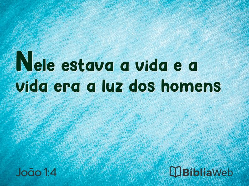 João 1:4 em imagem para compartilhar