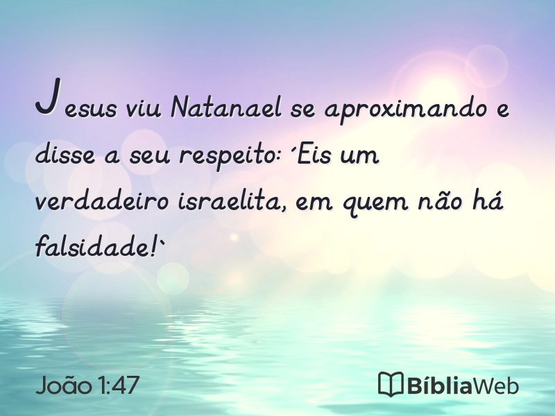 João 1:47 em imagem para compartilhar