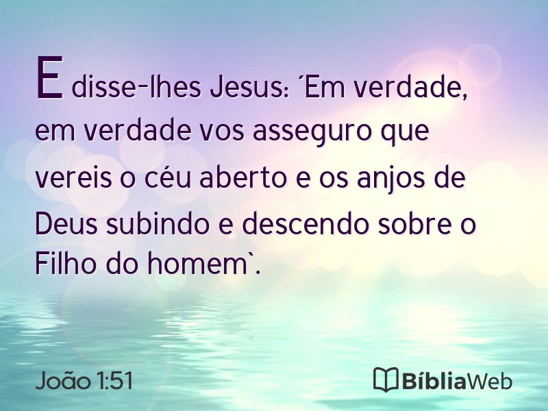 João 1:51 em imagem para compartilhar