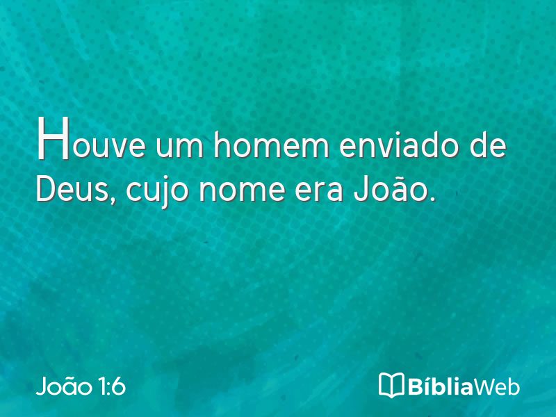 João 1:6 em imagem para compartilhar