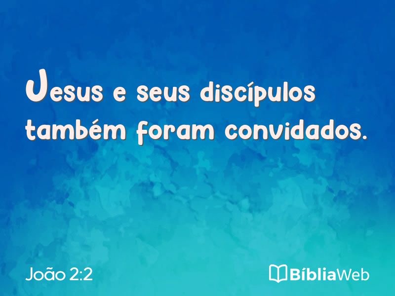 João 2:2 em imagem para compartilhar