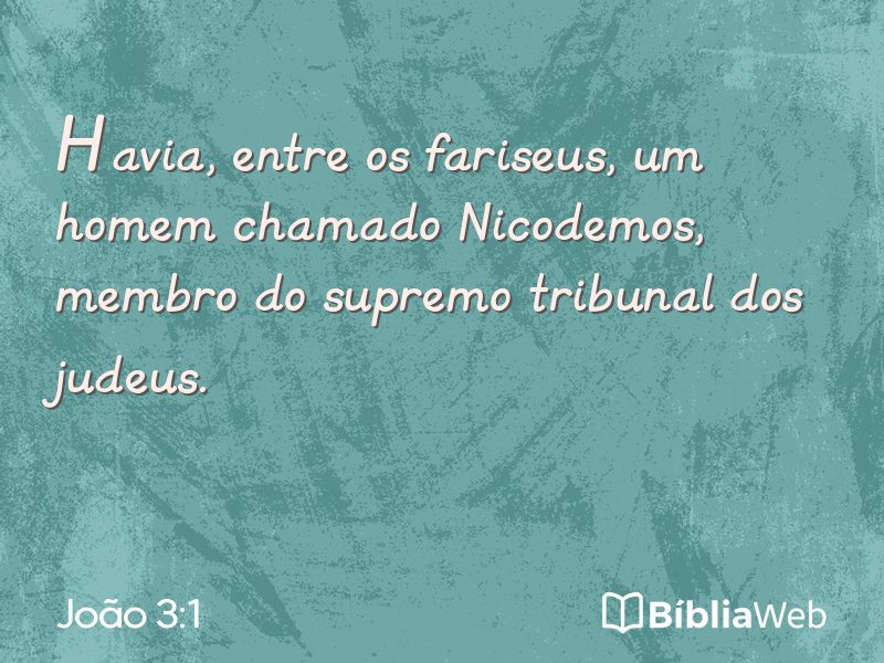 João 3:1 em imagem para compartilhar