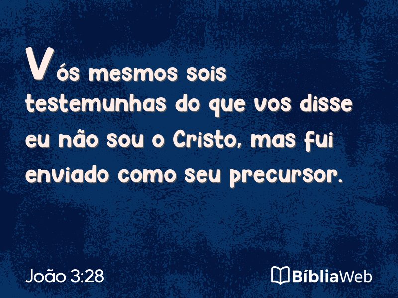 João 3:28 em imagem para compartilhar