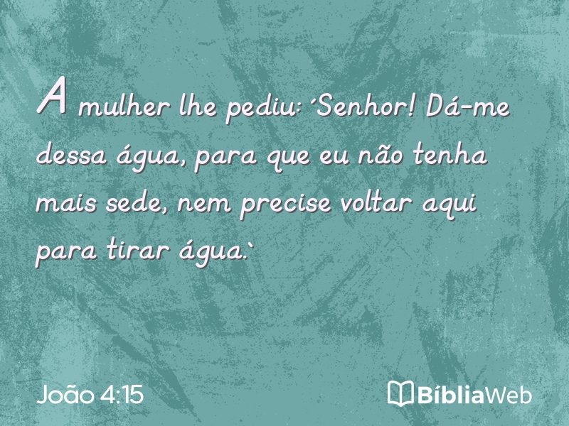 João 4:15 em imagem para compartilhar
