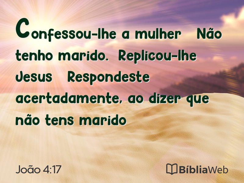 João 4:17 em imagem para compartilhar