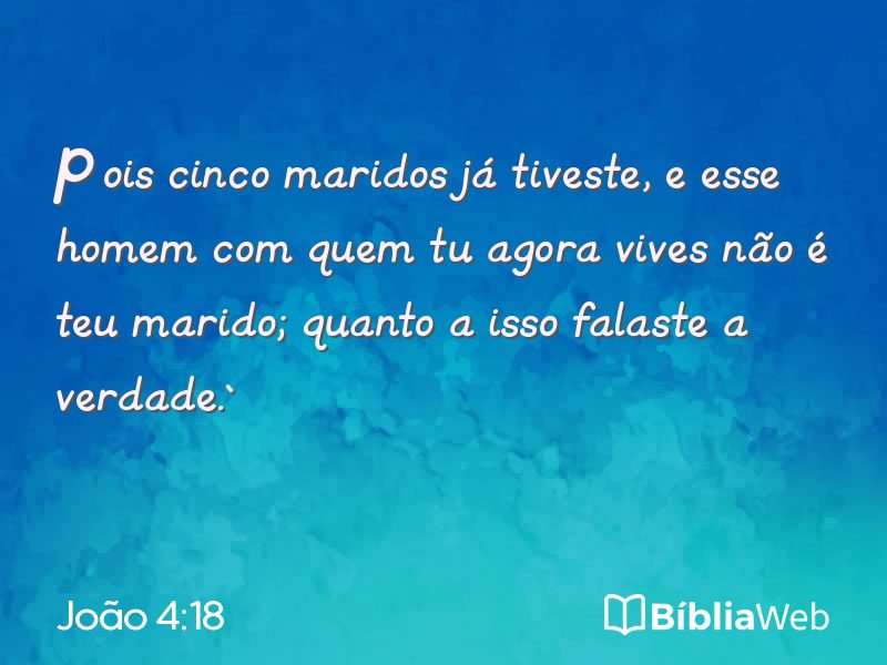 João 4:18 em imagem para compartilhar