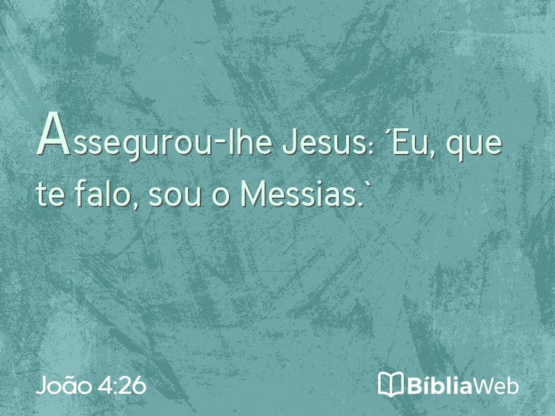 João 4:26 em imagem para compartilhar