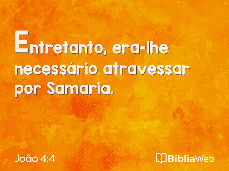 João 4:4 em imagem para compartilhar