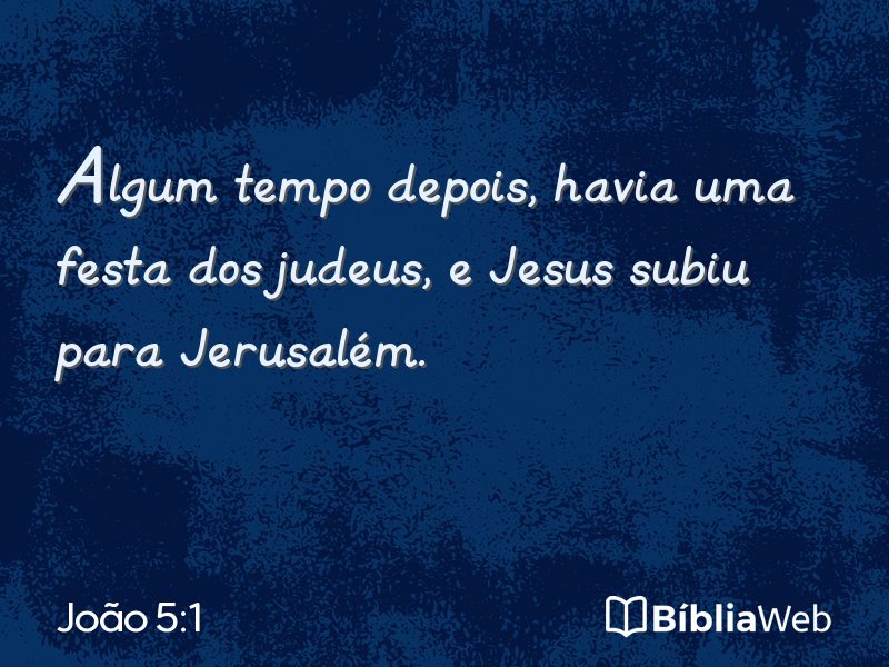 João 5:1 em imagem para compartilhar