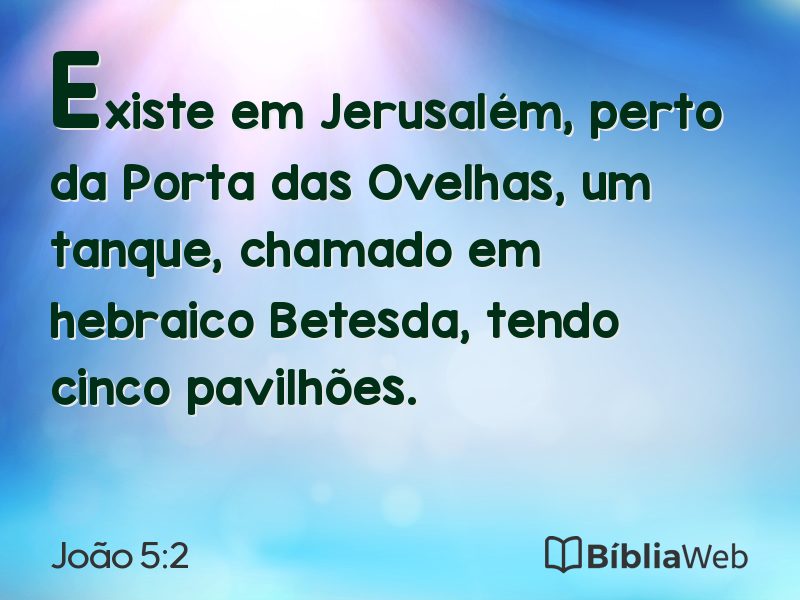 João 5:2 em imagem para compartilhar
