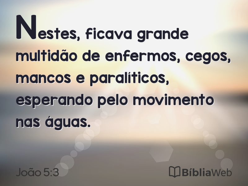 João 5:3 em imagem para compartilhar