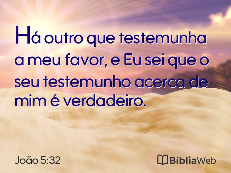 João 5:32 em imagem para compartilhar